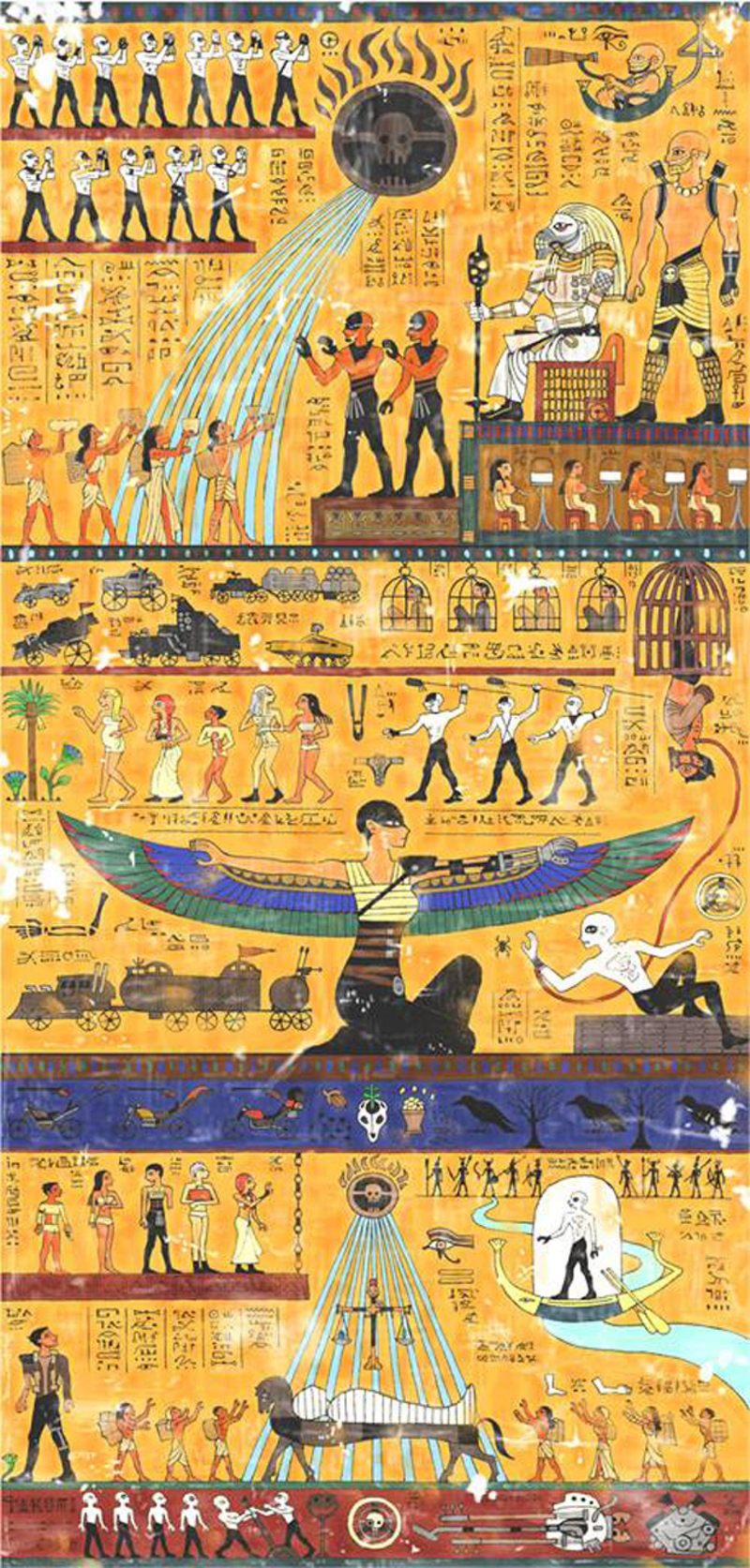 Illustration for article titled Mad Max: Fury Road retold as an ancient Egyptian hieroglyph
